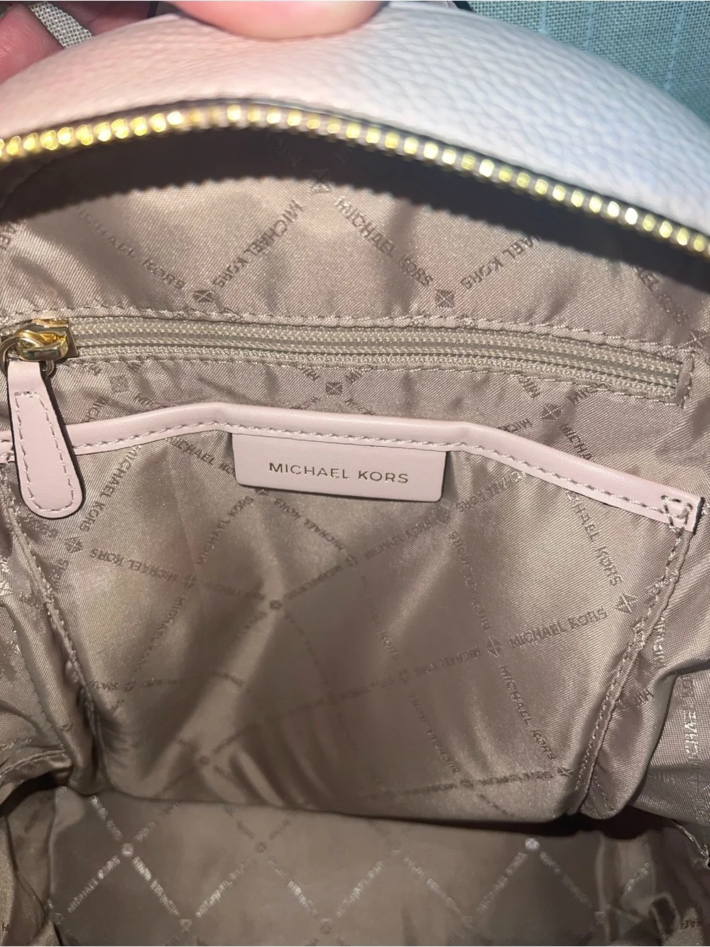 Michael Kors Blush Leather Backpack with Gold Hardware (Like new with tags)